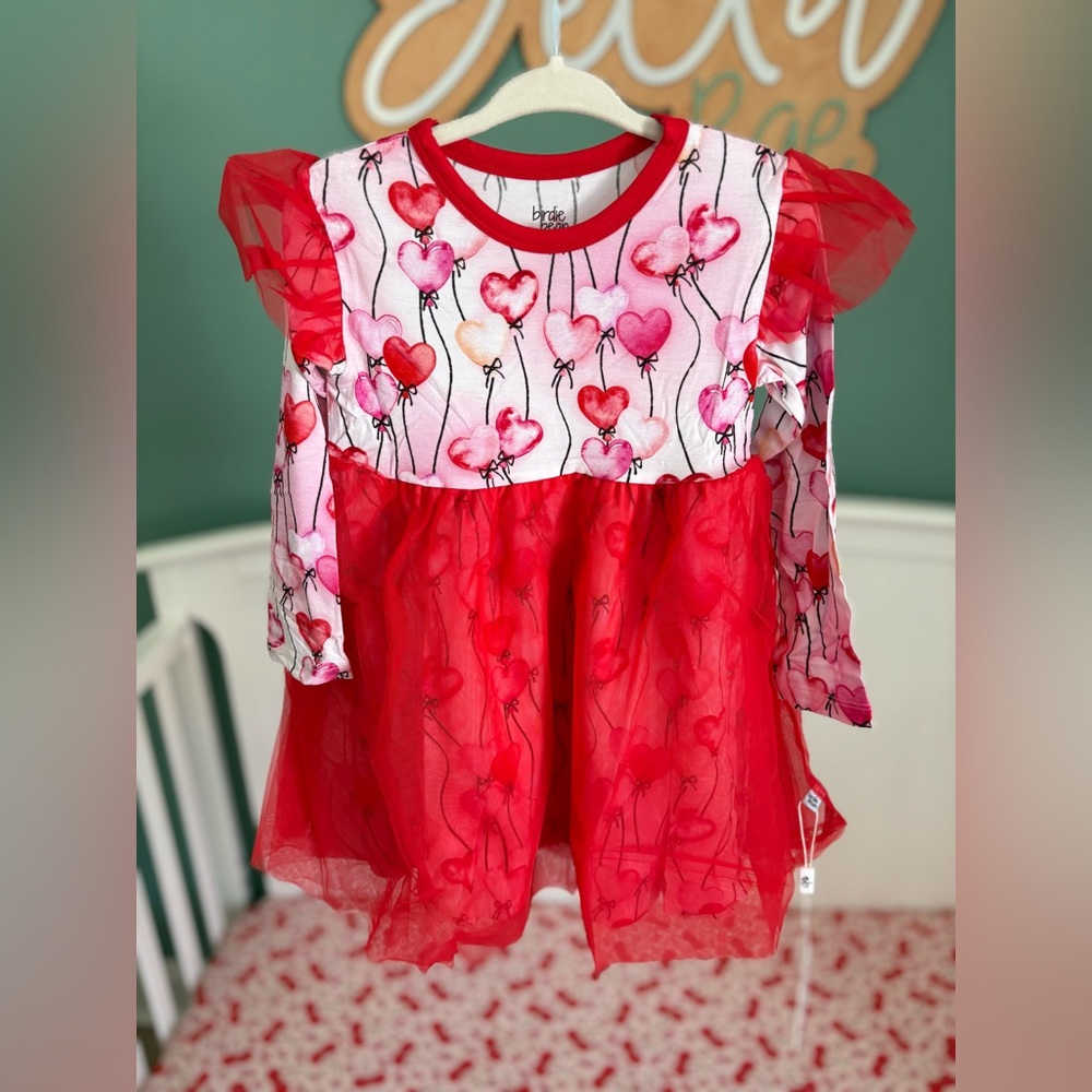 Birdie Bean 3T Valentine’s Day tulle dress